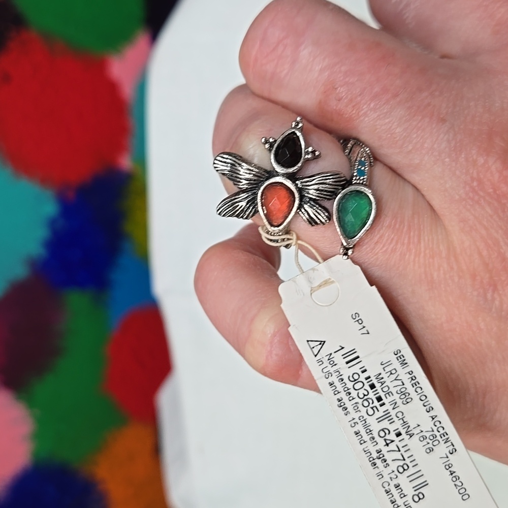 NEW Lucky Brand Silver Dragonfly Ring! - Picture 6 of 6